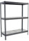 PROREGAL Schwerlastregal Metal Beast Three | HxBxT 150x150x75cm | 3 Ebenen | Fachlast 600kg | Grau | Weitspannregal Werkstattregal Lagerregal