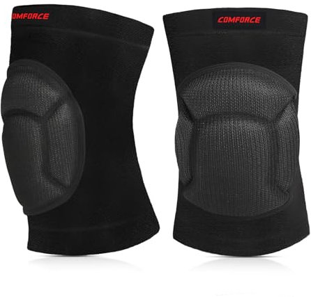 COMFORCE Rodilleras de voleibol, prevención de colisiones, para voleibol, fútbol, danza, yoga, rodilleras protectoras de compresión para hombres, mujeres, niños, M