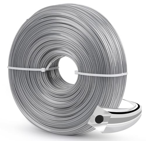 SWAWIS Filo Decespugliatore 2,4mm 100M Filo Per Decespugliatore Professionale Filo Decespugliatore in Nylon Filo Tagliaerba, Quadrato