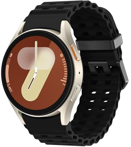 LEIXIUER Bracelets Sport Compatible avec Samsung Galaxy Watch 7 6 5 4 Bracelet 40mm 44mm,20mm Silicone Bracelet pour Galaxy Watch 6/4 Classic 43mm 47mm/5 Pro 45mm/FE 40mm Bracelets
