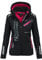 Geographical Norway Damen Softshell Funktions Outdoor Regen Jacke Sport (XXL, Schwarz)
