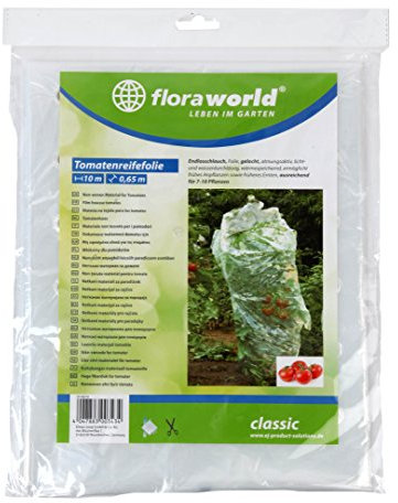 Floraworld Tomatenreifefolie Classic, Glasklar, 1000 x 65 x 38 cm