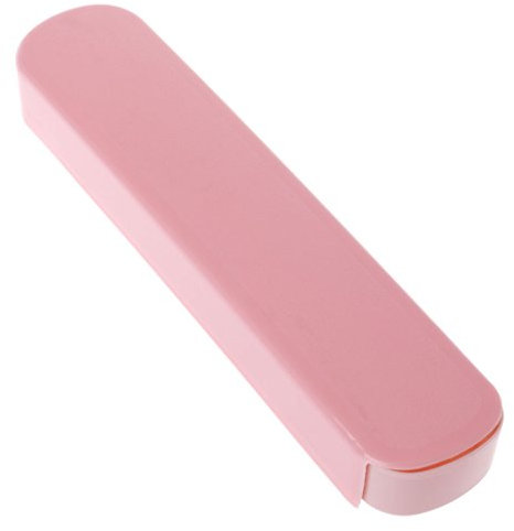 Xuniu Boîte de rangement pour couverts de table - Étui de voyage pour papeterie, baguettes, cuillère, fourchette - Rose nordique - 19,5 x 4,1 x 2,3 cm