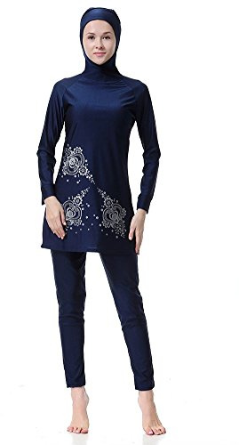 WOWDECOR Islamische Bademode, muslimische Badeanzüge für Damen und Mädchen, vollständige Abdeckung, Burkini, Schwimmen, Strandmode