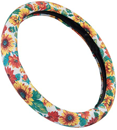 Mayco Bell 2019 New Sunflower Steering Wheel Cover for Women Ladies (Sunflower New)