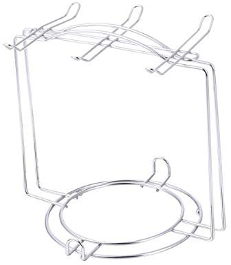 BESTonZON Tassenhalter Becherhalter Edelstahl Tassenbaum Display Stand Tee Tasse Becher Organizer für 6 Kaffeetasse (Silber)