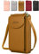 VDSOW Mini Sac à Bandoulière pour Téléphone Portable, Sac Portefeuille Femme Bandouliere en Cuir Sac à Main Pochette Femme Bandoulière, Petit Porte Monnaie Femmes Fille Cadeau de Noël…