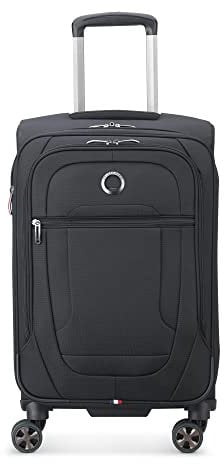 DELSEY PARIS Helium DLX Softside Erweiterbares Gepäck mit Spinnerrollen, schwarz, Carry on 20 Inch, Helium DLX Softside erweiterbares Gepäck mit Spinnrollen