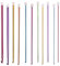 Häkelnadel Set WACH AUF 11 Stück Tunesische Häkelnadel Set, 2 mm-8 mm Multicolor Aluminium Häkelnadeln Set, Afghanische Häkelnadel Set für Anfänger Oder Profis Einfaches Tragen und Benutzen
