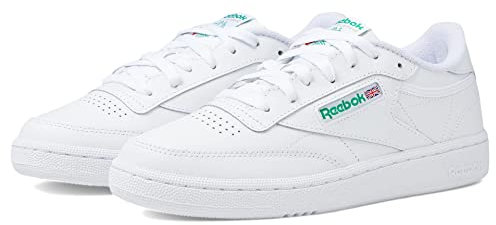 Reebok Damen Club C 85 Sneaker, Footwear White/Footwear White/Gold Metallic, 40 EU