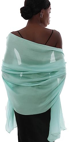Stola Turkis Festlich für Abendkleid Damen Schals Tücher Sommer Dünn Schaltuch Pashmina
