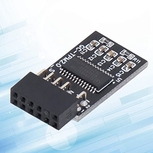 Garosa Remote Card Security Module, TPM 2.0 Modul LPC SPI 12Pin Remote Card Encryption Security Board Zubehör für für Plattform, Motherboards
