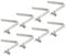 PATIKIL 8.5x5mm Kayak Pagaia Scatta, 8pz Morsetti a Molla per Kayak Clip per Palo della Tenda Acciaio Pulsante Cavo Blocco per Pagaia Campeggio Tenda Palo