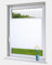 OBdeco Tenda plissettata Klemmfix senza fori, effetto stropicciato, per finestre e porte, Easyfix bianco, 60 x 120 cm