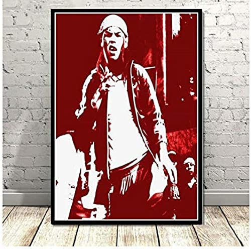 Poster Tekashi69 6Ix9Ine Rapper Musik Sänger Star Poster Leinwand Malerei Kunst Wandbilder Home Decor 50X70Cm Kein Rahmen