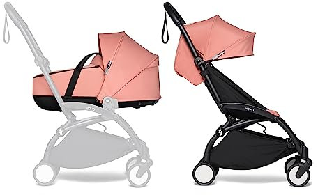 Passeggino Completo BABYZEN YOYO2 - Include YOYO Navicella (Ginger), Telaio (Nero) & Rivestimento colorato 6+ (Ginger) - Per Bambini fino a 22 kg