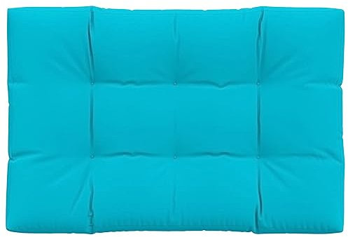 vidaXL Palettenkissen, Kissen für Gartenmöbel Hocker Sofa, Wasserabweisendes Sofakissen, Sitzkissen Palettenpolster Gartenkissen, Türkis Stoff