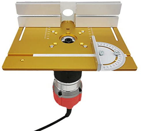 Tidyard Bancos de carpintería, juego con 3 placas de fresado para fresadora, aleación de aluminio, fresadora de madera, tabla flip, máquina de cortar, herramienta auxiliar de grabado