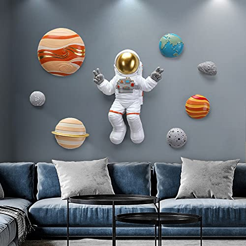 LoJax Astronauten Wandbehang Astronauten Figur Spielzeug Spaceman Statuen Modell Geburtstag Weltraum Thema Party Geschenke Ornament