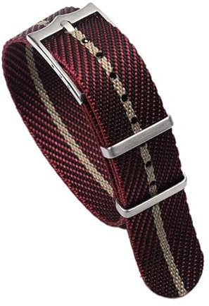 RWCCCRW 20mm 22mm Premium Grade NATO Zulu Uhrenarmband Nylon Ersatzarmband für Tudor Verstellbares Armband Dornschließe