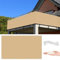 Balkon Sichtschutz Blau 130x900cm, UV-fest, Witterungsbeständig, 100% Blickdicht, mit Ösen Kabelbinder und Kordel - Sichtschutz für Terrasse, Hinterhof, Terrasse, Balkon (Abmessungen – Anpassbar)