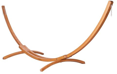 LA SIESTA® - Hängematten Gestell aus Holz für Indoor und Outdoor. Gestell aus FSC®-zertifiziertem Eukalyptus für Kingsize-Hängematten (Maera Eukalyptus)