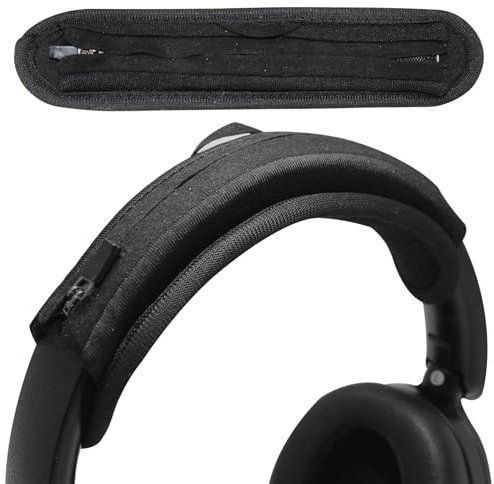 Adhiper Universal Headphone Headband Cover for Sony Beats Bose Soundcore HyperX ATH Skullcandy JBL Jabra, Headband Cover Cushion Protector for Sony XM4, XM5 & Beats Studio Pro/Solo4 Headphones - Black