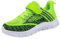 Sportschuhe Kinder Jungen Mädchen Turnschuhe Atmungsaktiv Laufschuhe Flach Rutschfest Sneaker Mit Klettverschluss Fitnessschuhe Straßenlaufschuhe Outdoor Fitness (B Green, 36 EU)