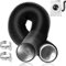 DAWRIS 100mm Air Ducting, 4Inch 10FT (3m) Long PVC Aluminum Clothing Dryer Hose with 2 Clamps, Flexible Air Vent Hose, Ducting Pipe, Black Tumble Dryer Vent Hose for Air Conditioner, Cooker Hood