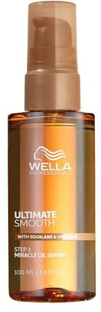 Wella Professionals Ultimate Smooth Miracle Oil Serum - Haaröl Mit Squalan & Omega 9 - Für Trockenes, Stumpfes & Krauses Haar (100 ml)