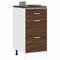 Myheimly Unterschrank Braun Eichen-Optik 40x46x81,5 cm Holzwerkstoff Küchenschrank Küchenzeile Küchenmöbel Unterschrank Küchenunterschrank Schrank