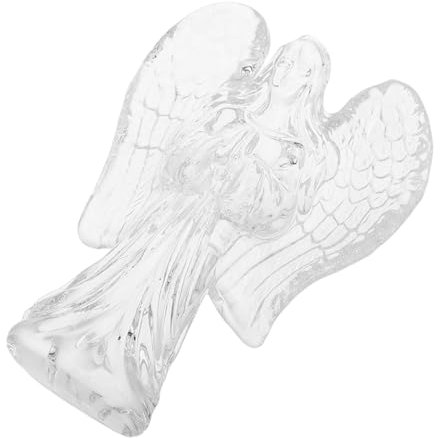 MAGICLULU Angel Figurine Decorative Ornaments for Home Elegant Angel Paperweight Mother Day Present Brilliant Shine