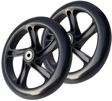 Roles Scooter 2 Stück Ersatzreifen für Roller, Scooter-Ersatzräder | Möbelrad Skateboard- mit Vollreifen 145/180/200 mm Rollen