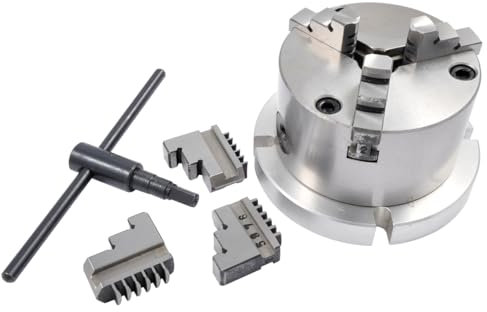 HHIP 4 3-Jaw Self-Centering Lathe Chuck with 6 Back Plate (3906-2418)