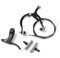 KHEbikes BMX Bremsen-Set, Sidepull Cantilever Vorderradbremse, Schwarz, mit Acme Bremsschuhen und Radius Bremshebel