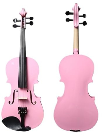 Ensemble D'instruments De Violon Violon Adulte Débutant Rose 1/8 Instrument De Musique(3/4)