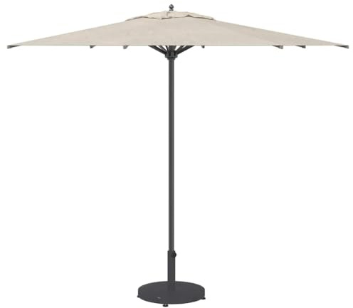 vidaXL Outdoor Umbrella Base Dark grey 48 x 48 x 32 cm Steel, Concrete, Outdoor Umbrella Base, Round, Modern Patio Support, Weatherproof Concrete Shade Stabilizer, UV-Resistant Garden Holder