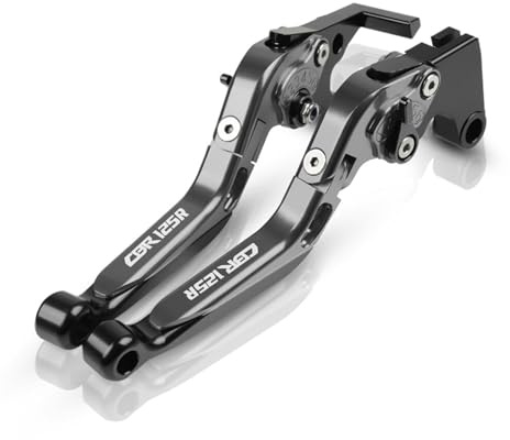 Ersatzhebel Für Honda CBR125R CBR 125R CBR125 R 2011-2020 2021 2022 2023 Motorrad Einstellbare Faltbare Ausziehbare Bremse Kupplung Hebel Griff(Titanium)