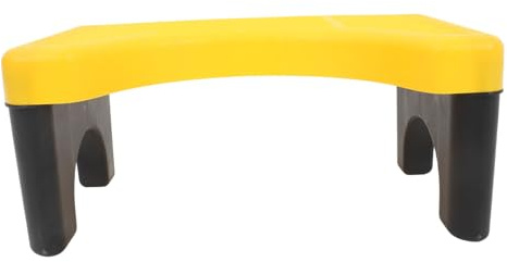 DECOMELODY Tabouret de Toilette Jaune en Pp pour Adultes, Marchepied Antidérapant Confort Amélioré et Forte Capacité de Charge, pour Salle de Bain Moderne Couleur Aléatoire