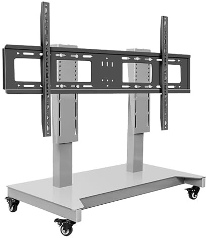 Motorized TV Mount, Height Adjustable TV Stand and Wall Mount, Mobile TVs Stand Cart On Wheels, Motorized TVs Lift, Fits 52-100 Inch Profile TVs(Gray)