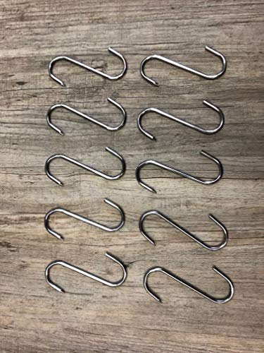 Eigenmarke 10 Stück Fleischerhaken S-Haken Fleischhaken 100/4 mm