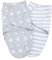 Lilly and Ben® Pucksack 2er Set I Baumwoll-Puckdecke in S (0-3 Monate) und L (3-6 Monate) I Baby mühelos pucken I atmungsaktives Pucktuch mit weichen & verstellbaren Klettverschlüssen
