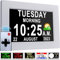 Véfaîî Newest, Dementia Clock 2.0 with Auto DST, 20 Custom Reminders, Day Clock with Sun/Moon icons for Elderly, Sleep Trainer, 7 with Remote & HD Picture Frame