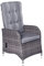 LC Garden »Bailado« Dining Positionsstuhl Verstellsessel Omega grau inkl. Sitzkissen 61x57x112cm
