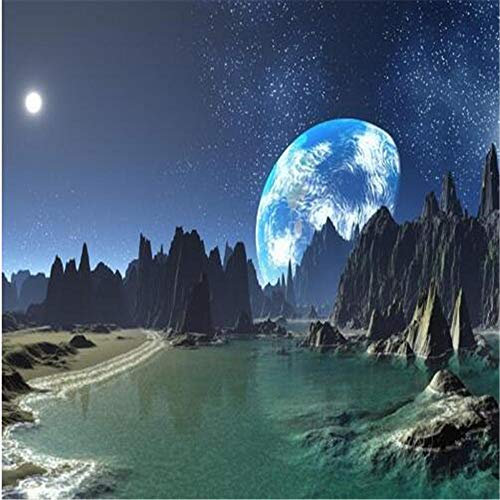 Yingxin34 Puzzle für Erwachsene und Kinder Große 2000-teilige Puzzle- Galaxie über den Bergen Lernspiel Spielzeug Geschenk für Teenager und Familie 70x100cm