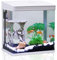 Nobleza - 7L Mini Aquarium Komplettset, Nano Aquarium Stabiles Einsteigerbecken mit LED-Beleuchtung und Eingebautem Filtersystem, Weiß