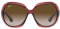 Ray-Ban Damen Rb4098 Sonnenbrille, Transparent, Dunkelbraun/Grau, Farbverlauf, Braun, polarisiert