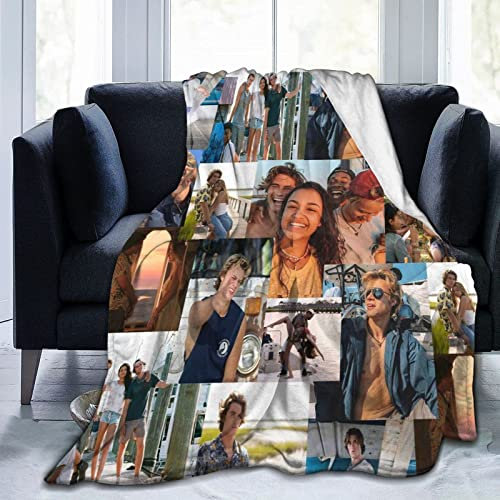 ZQBDFC Outer Banks Weiche Überwurfdecken OBX Atmungsaktive Leichte Decke Flanell Reise Personalisierte Decken für Couch Bett Sofa X in Mehrfarbig 60 x 127 cm