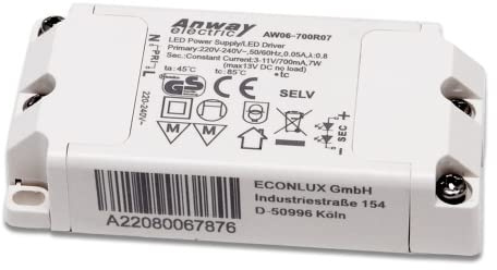 Anway LED driver AW06-700R07 7W 700mA 3-11V