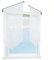 ESLIR Scheibengardine Transparent Bistrogardine Küche Gardinen Weiß mit Tunnelzug Panneaux Wohnzimmer Gold HxB 90x40cm 1 Stück